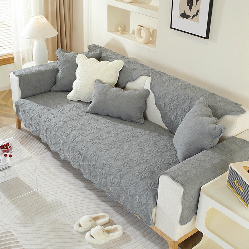 Sofarea - Geometric patterned sofa cover