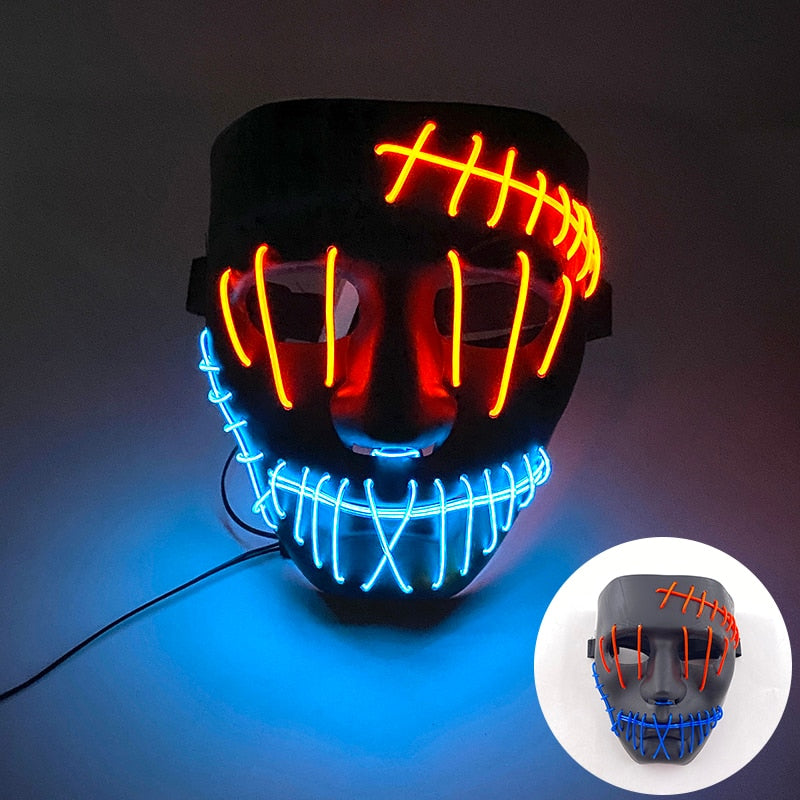 Lumiterror - Máscara Luminosa de Halloween