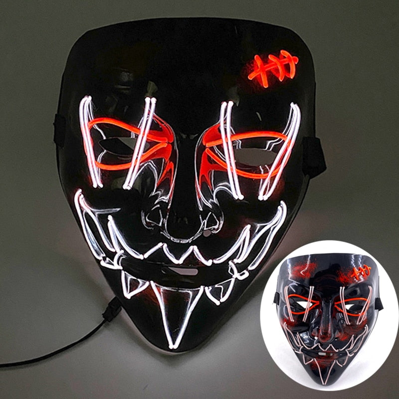 Lumiterror - Máscara Luminosa de Halloween