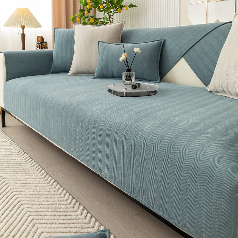 Housse de canapé universelle tissu Chenille