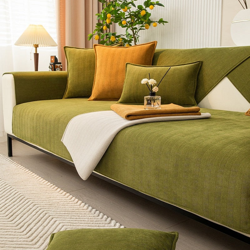 Housse de canapé universelle tissu Chenille