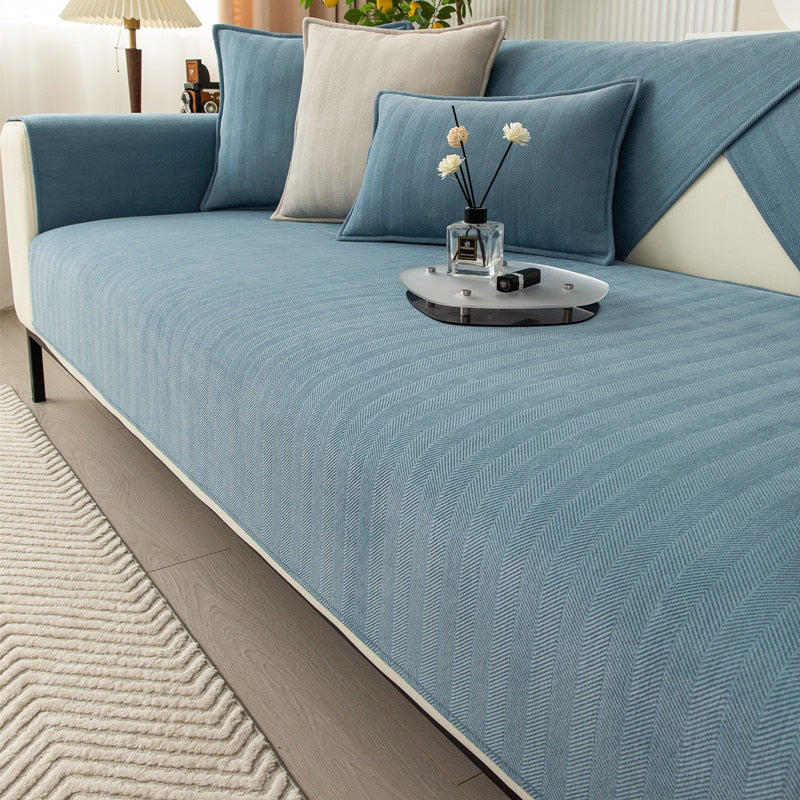 Housse de canapé universelle tissu Chenille