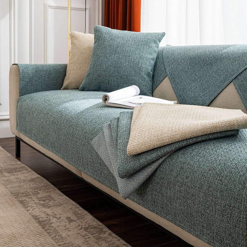 linen sofa cover