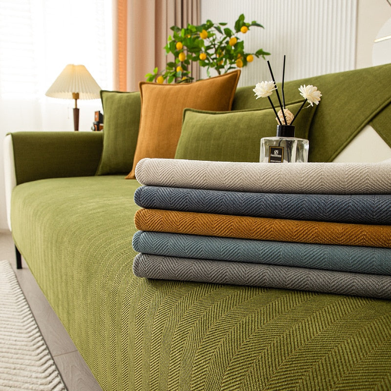 Housse de canapé universelle tissu Chenille