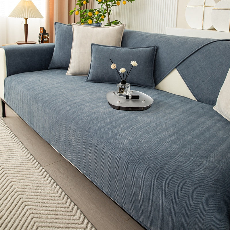 Housse de canapé universelle tissu Chenille